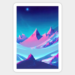 Icy Mountains Sticker
